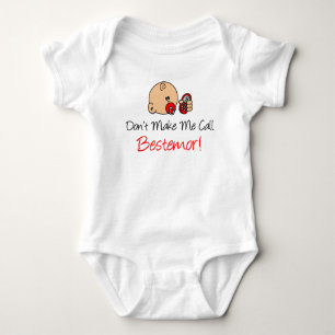 Don't Make Me Call Bestemor Norwegian Grandchild Baby Bodysuit