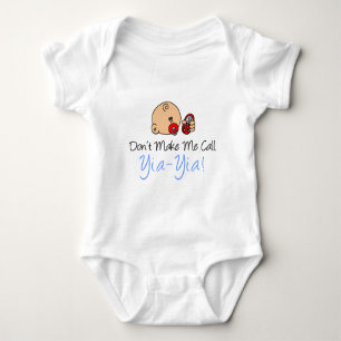 Don't Make Me Call Yia-Yia Baby Bodysuit