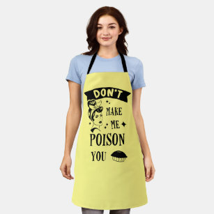 Don't Make Me Poison You Retro Pin Up Girl and Pie Apron