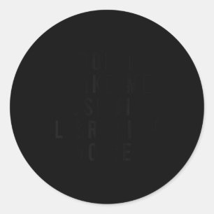 Dont Make Me Use My Librarian Voice Funny Library Classic Round Sticker