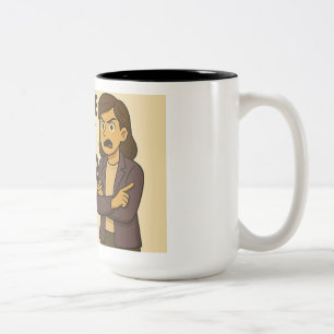 Don't Make me use my teacher voice Two-Tone Coffee Mug