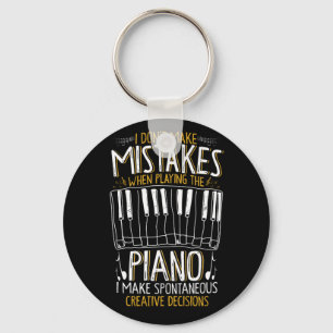 Don't Make Mistake When Playing The Piano Keyboard Key Ring