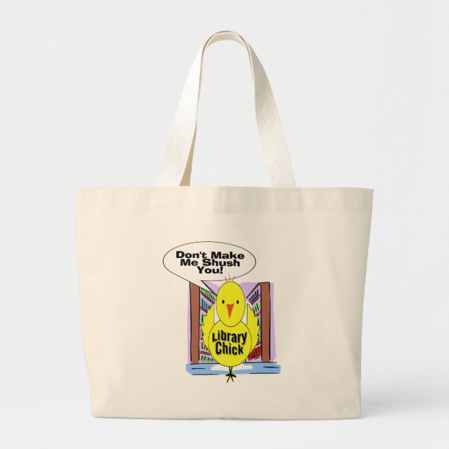 Don't Me Me Shush You Large Tote Bag (Front)
