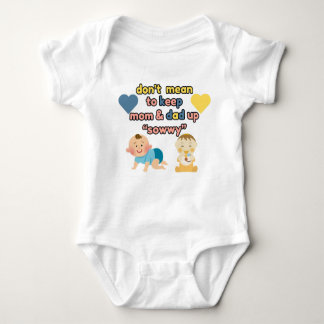 Don't Mean to Keep Mum & Dad Up Baby Body Suit Baby Bodysuit