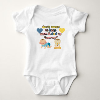 Don't Mean to Keep Mum & Dad Up Baby Body Suit Bodysuit