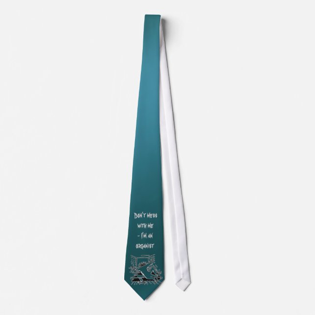 Don't mess with me turquoise tie (Front)