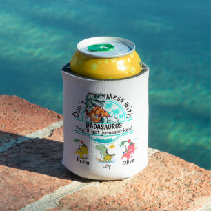 Don't mess with papasaurus summer vibes 3 kids can cooler