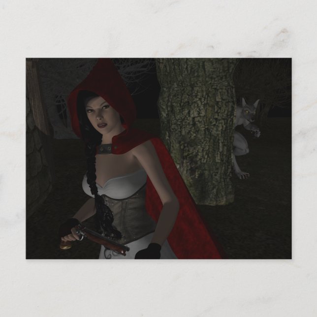 Don't Mess With Red Postcard (Front)