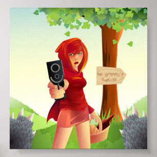 Don't Mess With Red Poster