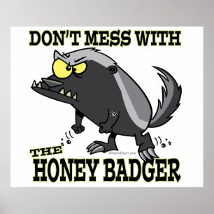 DONT MESS WITH THE HONEY BADGER POSTER
