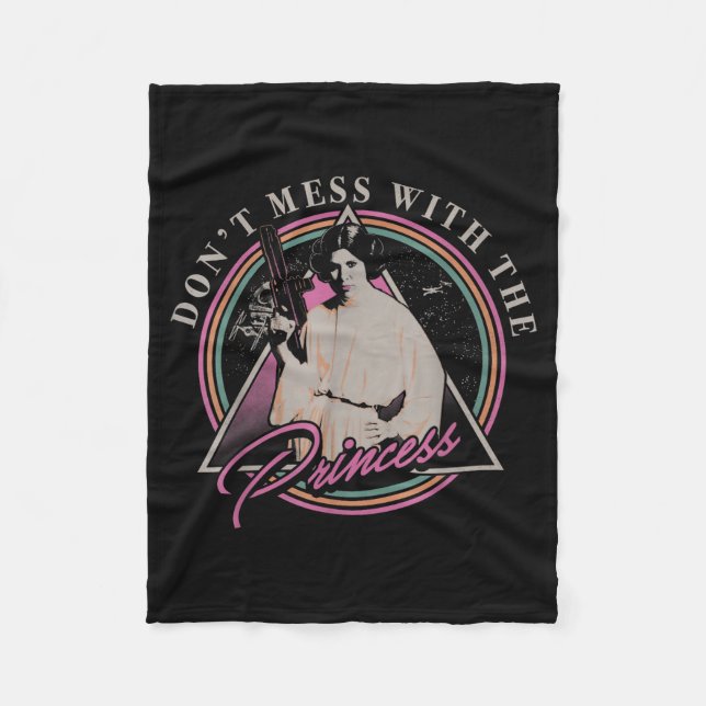 Don't Mess With The Princess +  Fleece Blanket (Front)