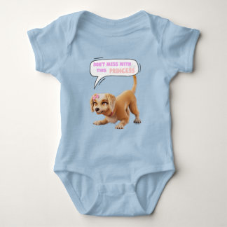 Don't Mess with This Princess Baby Bodysuit