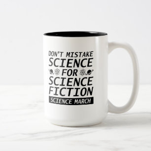 Don't Mistake Science Two-Tone Coffee Mug