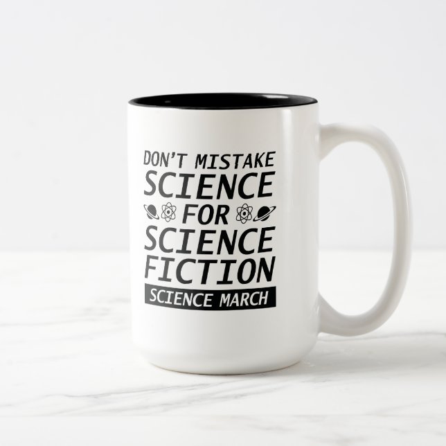 Don't Mistake Science Two-Tone Coffee Mug (Right)