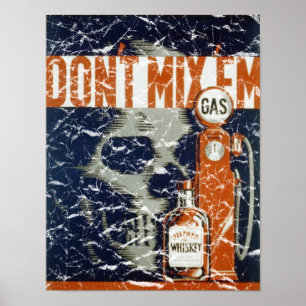 Don't Mix 'Em - 1936 - distressed Poster