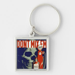 Don't Mix 'Em Key Ring