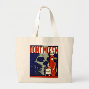 Don't Mix 'Em Large Tote Bag