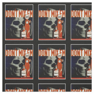 "Don't Mix Them" vintage art fabric