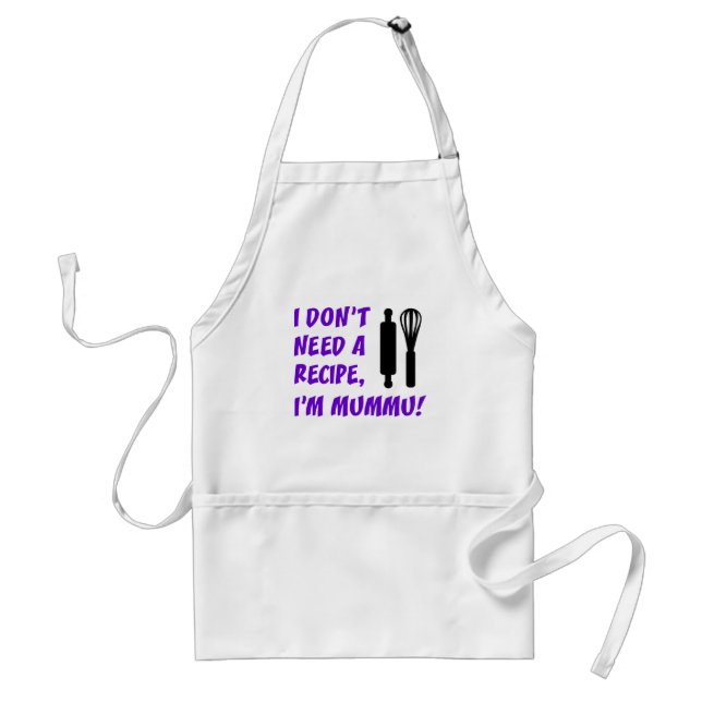 Don't Need A Recipe Mummu Finnish Grandmother Standard Apron (Front)