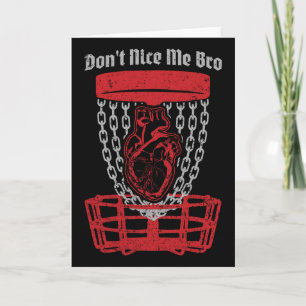 Don't Nice Me Bro Disc Golf Player Sket Anatomical Card