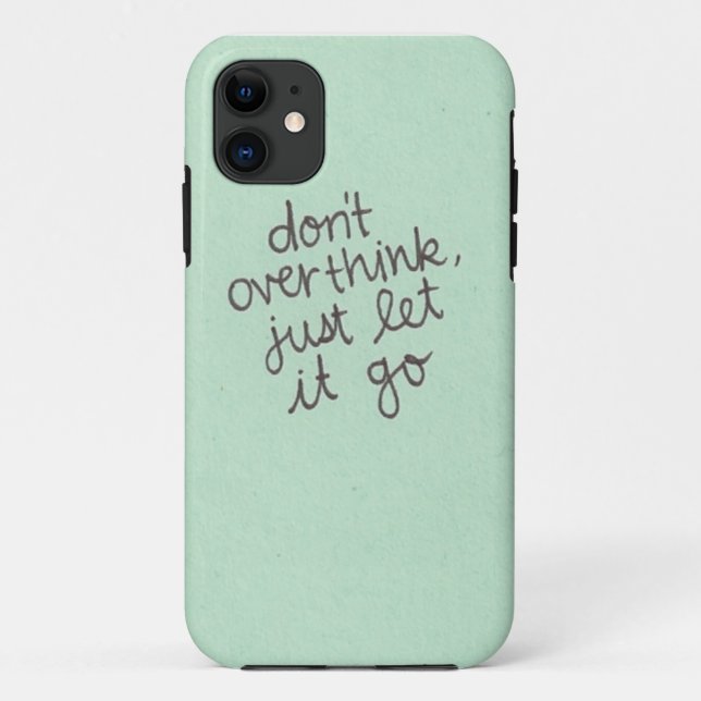 don't overthink Case-Mate iPhone case (Back)