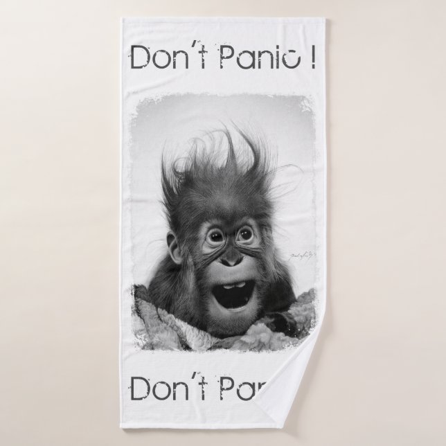 DON'T PANIC! Bath Towel (Bath Towel)