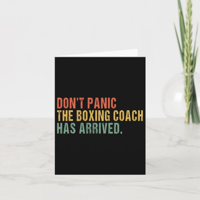 Don't Panic  Card (Front)