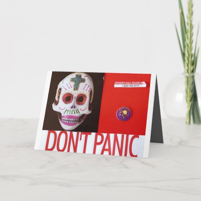 DONT PANIC CARD (Front)