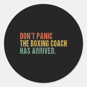 Don't Panic Classic Round Sticker