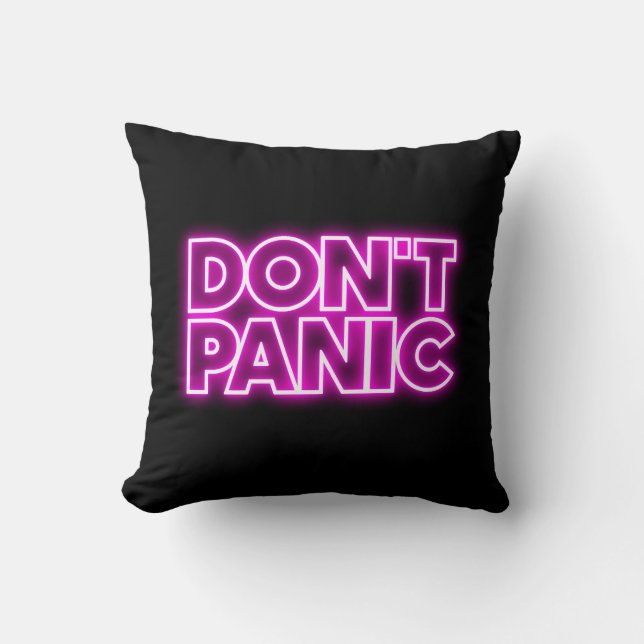 Don't Panic Cushion (Front)