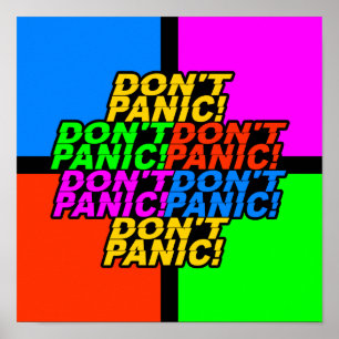 Don't Panic! custom poster