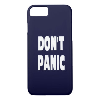 Don't Panic Dark Blue iPhone 7 case