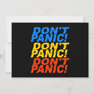 Don't Panic! invitation