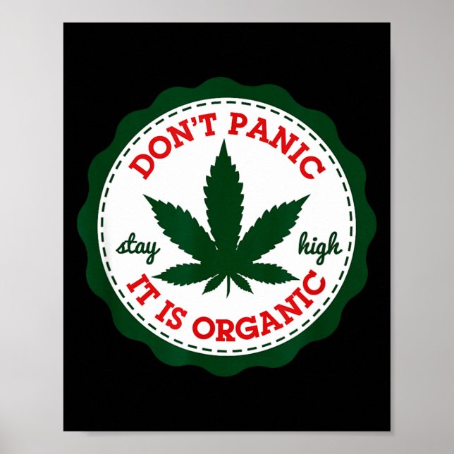 Don't Panic - It Is Organic _ Stay High  Poster (Front)