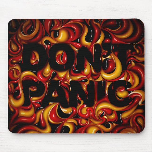don't panic mouse pad (Front)