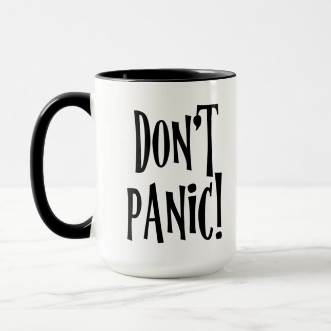 Don't Panic Mug (Left)