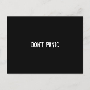 Don't Panic Postcard
