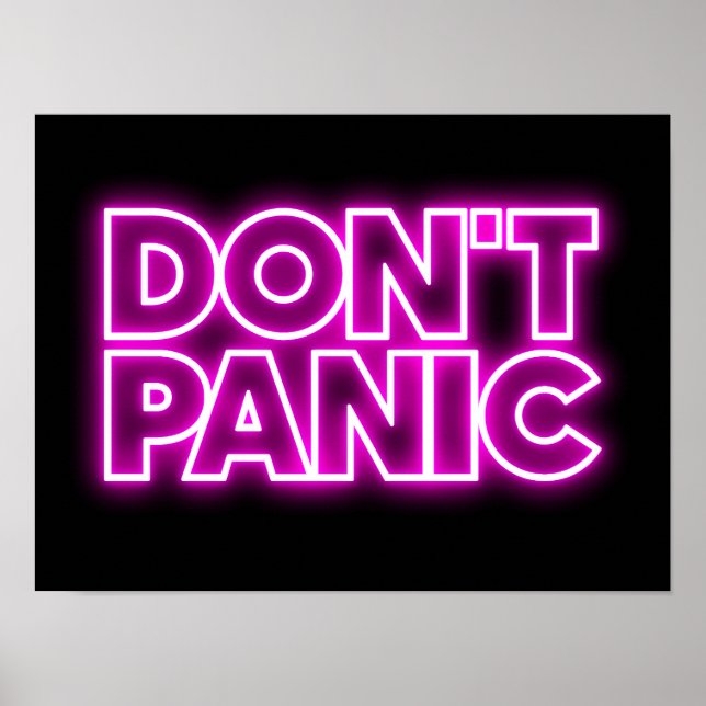 Don't Panic Poster (Front)