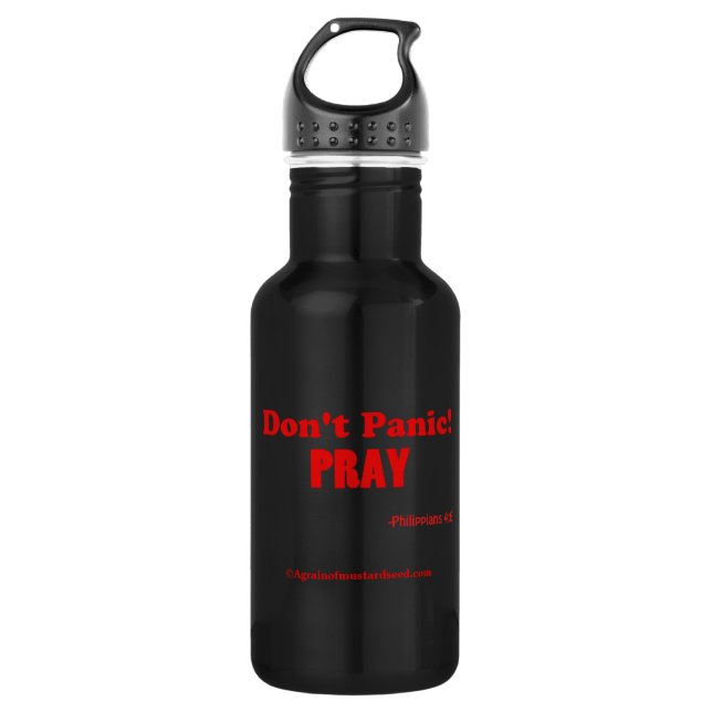 Don't Panic! Pray 532 Ml Water Bottle (Front)