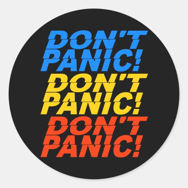 Don't Panic! stickers (Front)