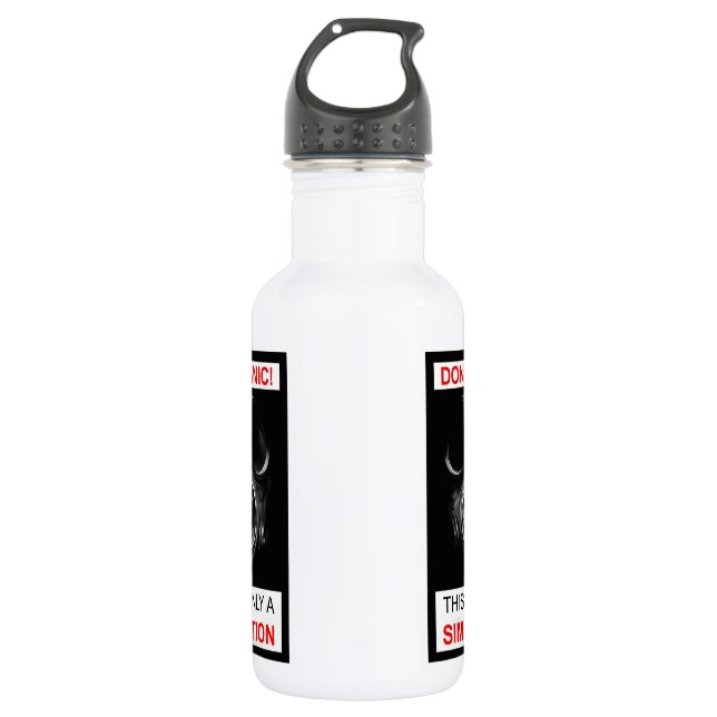 Don't Panic! This is only a simulation bottle (Front)