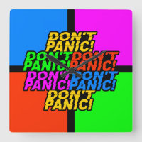 Don't Panic! wall clock