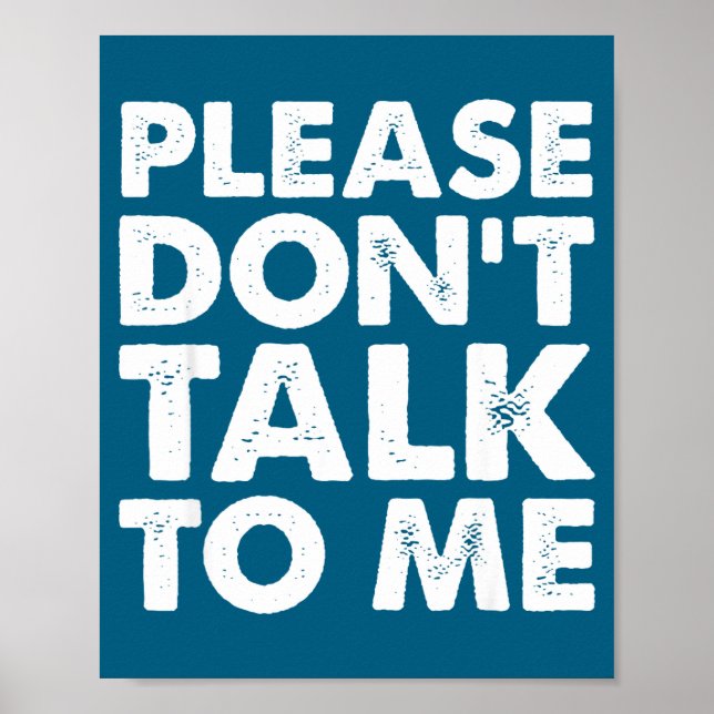 Don't Please Don' Talk Poster (Front)