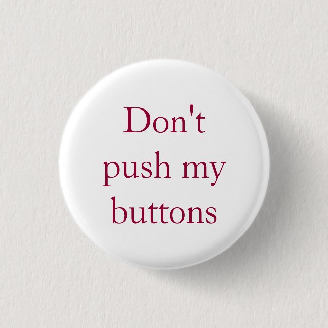 Don't Push My Buttons (Front)