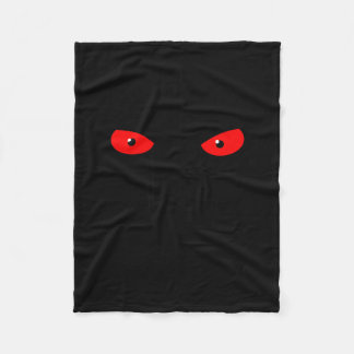 Don't Push My Buttons_ Red Eyes _ Sarcastic Attitu Fleece Blanket