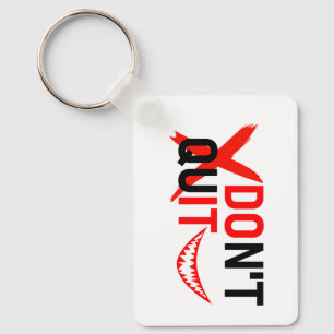 DON'T QUIT – Bold Red Motivation Design Key Ring