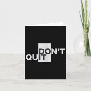 Dont Quit Do It Motivation Tank Top Card