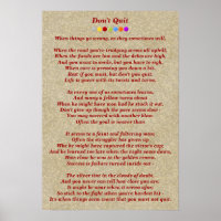 Don't Quit Poem