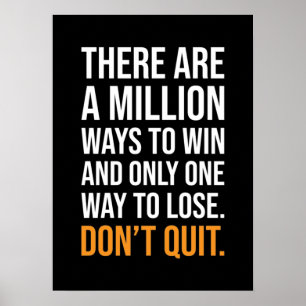 Don't Quit Poster