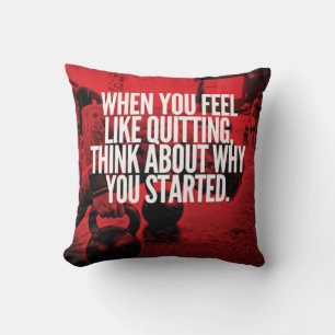 Don't Quit - Workout Motivational Cushion